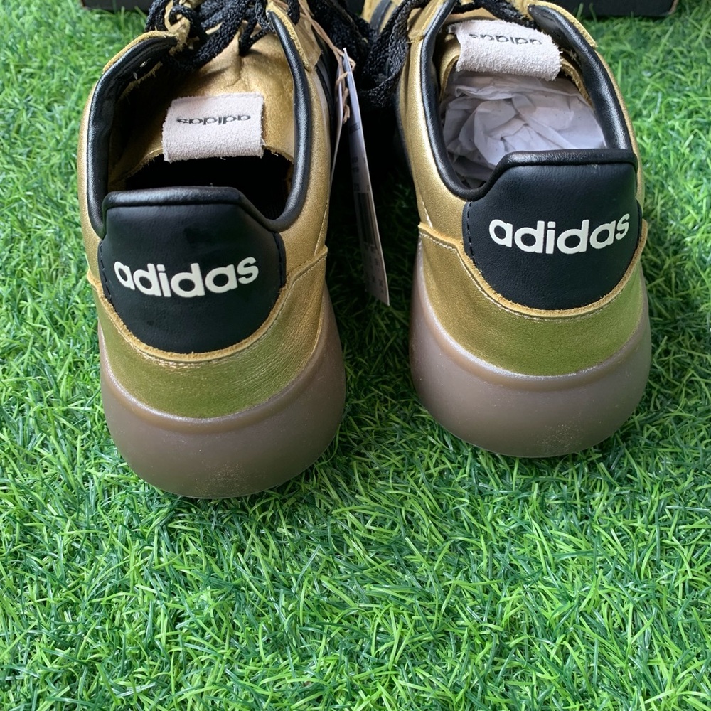 adidas Gold and Black Low-Top Athletic Sneakers - Picture 2 of 5